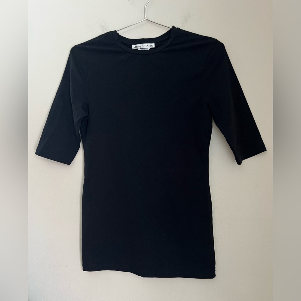 Acne Studios Top IDENA C STR PAW16 Women's S Crew Short Sleeve T-Shirt Portugal